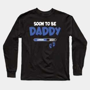 Soon to be daddy 2024 Pregnancy Announcement Long Sleeve T-Shirt